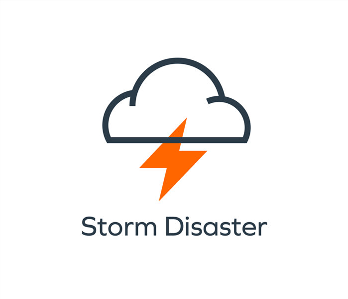 SERVPRO storm logo with cloud and lightning