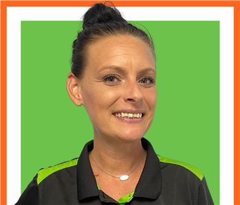 Katherine, SERVPRO employee cutout against a green background